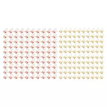 100 шт. симпатичные зажимы в форме утки прочные зажимные металлические маленькие зажимы для домашнего шко Gold