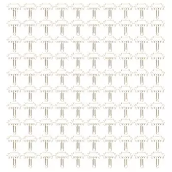 100 шт. симпатичных скрепок для бумаги, металлические гальванические многофункциональные маленькие зажимы для планировщика с коробкой для хранения