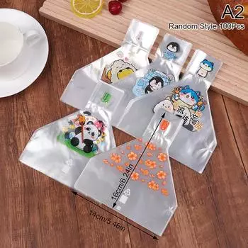 100 шт., симпатичный мультяшный треугольный пакет для упаковки рисовых шариков, водоросли, онигири, суши, инструменты, принадлежности для бэнто A2