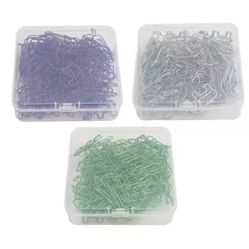 100 шт. Скрепка для бумаги в форме милого слона из нержавеющей стали с коробкой для хранения для фотоальбома Silver