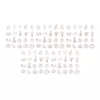 100 шт. скрепки для бумаг, милый вид, зажим для заметок, зажим для маркировки документов, зажим для организации канцелярских принадлежностей для Offi