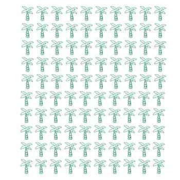 100 шт. Скрепки для бумаги из кокосового дерева, повышающие устойчивость к скольжению, антикоррозионные портативные металлические скрепки для бумаги