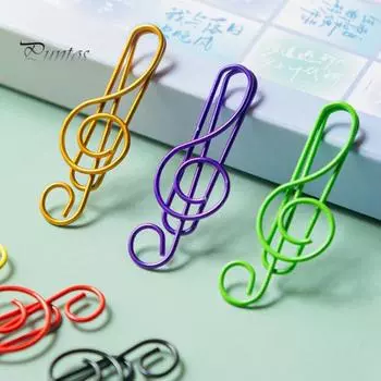 100 шт. скрепки для музыкальных нот дизайн скрипичного ключа с сильной силой зажима держатели для музыкальных страниц офисные школьные принадлежности 100pcs
