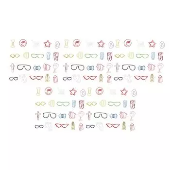 100 шт. Скрепки разноцветные милые скрепки разные цвета металлические скрепки декоративные бумажные закладки