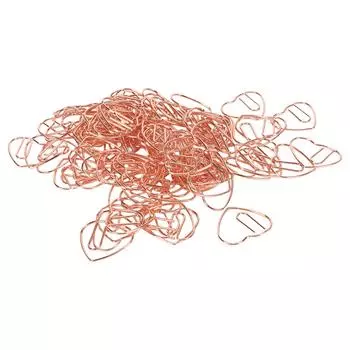 100 шт. скрепки в форме сердца изящные милые скрепки закладки зажимы для офисных поделок