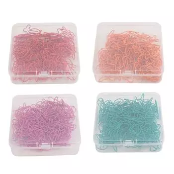 100 шт. скрепок для бумаги, предотвращающих скольжение, милые декоративные закладки в форме кролика, металлические скрепки для школы O Red