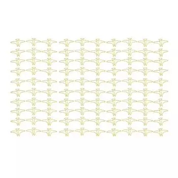 100 шт. скрепок для бумаги, предотвращающих скольжение, милые декоративные металлические скрепки в форме животных для закладок