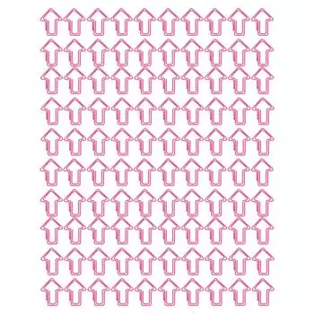 100 шт. скрепок для бумаги, симпатичная уникальная форма, процесс гальванизации, легкая портативная металлическая скрепка для бумаги