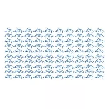 100 шт. скрепок для бумаги, уникальная форма дельфина, легкая портативная скрепка для гальванического процесса