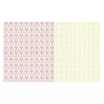 100 шт. скрепок металлические многофункциональные бумажные зажимы портативные офисные зажимы для документов Red