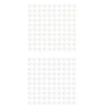 100 шт. скрепок в форме сердца, набор декоративных железных скрепок с прозрачной коробкой для офиса, школы Gold