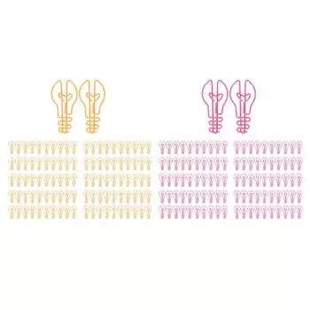 100 шт. скрепок в форме шарика с повышенной устойчивостью к скольжению, предотвращением ржавчины, металлизированная бумага Yellow