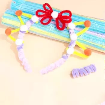 100 шт. скручивающийся стержень пушистый стержень DIY ручной скручивающийся стержень творческий цвет декоративный оригинальность очиститель трубопровода