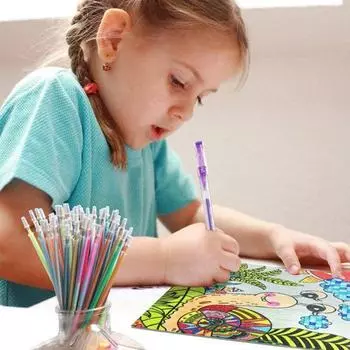 100 шт. сменные гелевые гладкие чернила для письма, набор для заправки сыпучих чернил точного производства, бескислотные сверкающие чернила 100pcs