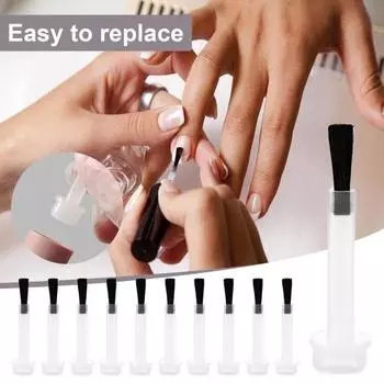 100 шт. сменные кисти для лака для ногтей, мягкая жидкая кисть для нанесения пудры