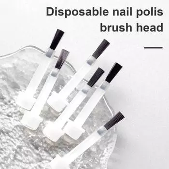 100 шт. сменных кистей для лака для ногтей, кисть для нанесения жидкой пудры, мягкая щетина, одноразовая мини-кисточка для дизайна ногтей, аппликатор для гель-лака 100pcs