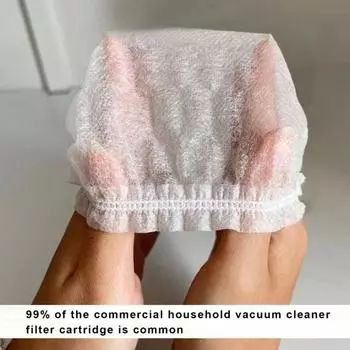 100 шт. сменный сетчатый фильтр для пылесоса, нетканый сетчатый чехол с эластичным одноразовым, простая установка, длительный срок службы