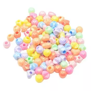 100 шт. смешанная резинка для волос, веревка, конец отделочной бусины, ювелирные изделия «сделай сам» Assorted разноцветный