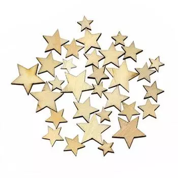 100 шт. смешанные деревянные пуговицы в форме звезды, сделай сам, скрапбукинг, ремесло, одежда, декор, кнопка