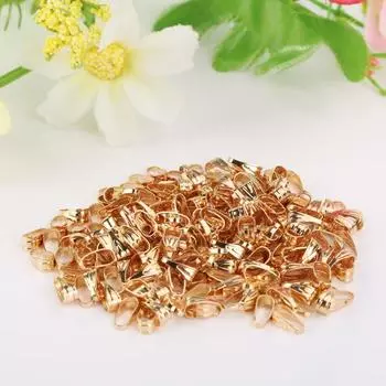 100 шт. Соединители для бижутерии, фурнитура для самостоятельного изготовления ожерелья, пряжки, зажимы золотой