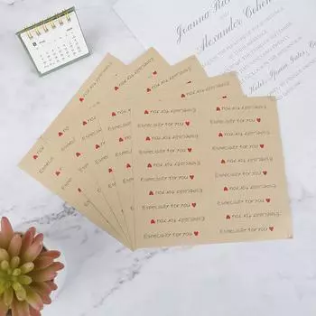 100 шт. Специально для вас крафт-бумага наклейки скрапбукинг этикетки подарочные наклейки