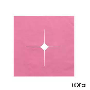 100 шт. SquareTowel нетканый материал одноразовый складной массажный коврик для лица для салона красоты аксессуары для массажа розовый