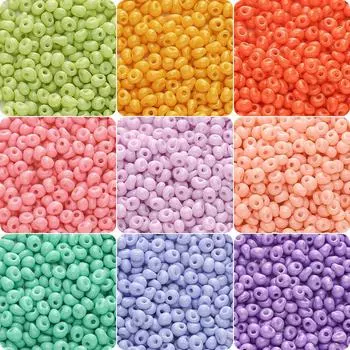 100 шт. стеклянные бусины, чешские бусины, бусины-разделители для изготовления ювелирных изделий, аксессуары 01