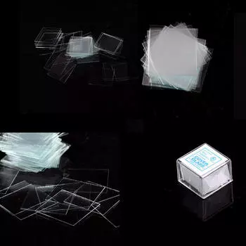 100 шт. стеклянных микропокровных стекол 22X22 мм - покровные стекла для микроскопов 100 pieces