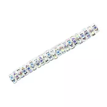 100 шт. Стразы Рондели с большими отверстиями Шарм Разделительные бусины Ювелирные изделия Кристалл Многоцветные свободные бусины для DIY ожерелья