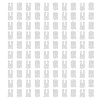 100 шт. светодиодный светоизлучающий диодный абажур прозрачный колпачок защитный чехол электронный компонент 3 мм