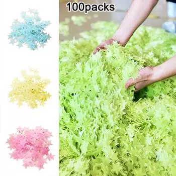 100 шт. светящиеся настенные наклейки в темноте звездные наклейки для домашнего декора 100pcs