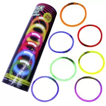 100 шт., светящиеся палочки, браслет, ожерелье, светящиеся в темноте, вечерние принадлежности, набор светящихся палочек с разъемом, яркий цвет