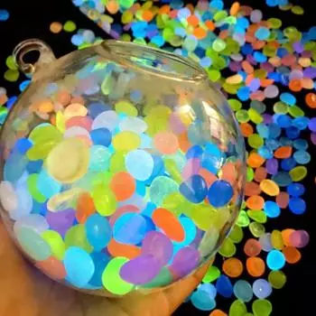 100 шт. светящихся камней, светящиеся темные садовые камешки, украшения для аквариумов на тротуаре, аквариумы, ткацкий станок для аквариумов colour-50pcs