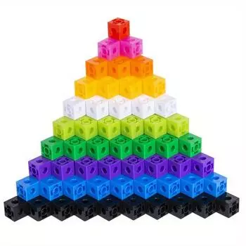 100 шт., связывающие кубики, счетные кубики, красочные математические кубики, математические манипуляции, учебные принадлежности для занятий, игрушки для занятий (Класс