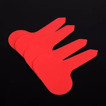 100 шт. Т-образная этикетка для садовых суккулентных растений, пластиковая бирка для питомника, многоразовые этикетки, садовый знак, орнамент жёлтый