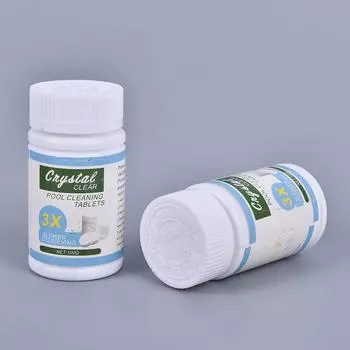 100 шт. таблетки для чистки бассейна эффективно очищают воду, прозрачные очистители для бассейнов