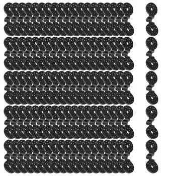 100 шт. Тепличная затеняющая ткань, мгновенная люверсная заглушка, аксессуары для затенения наружного ограждения, пластиковые зажимы, зажим для сетки от солнца, садовые инструменты 100PCS