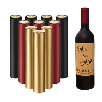 100 шт. термоусадочная крышка для вина с прямым горлом, отрывная этикетка, крышка для бутылки вина с прямым горлом 1