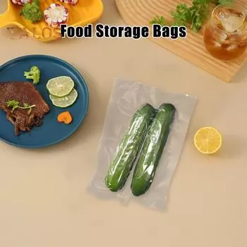 100 шт. текстурированных вакуумных пакетов, не содержащих BPA, термостойких, экологически чистых, пригодных для заморозки пищевых продуктов, герметичных пакетов S