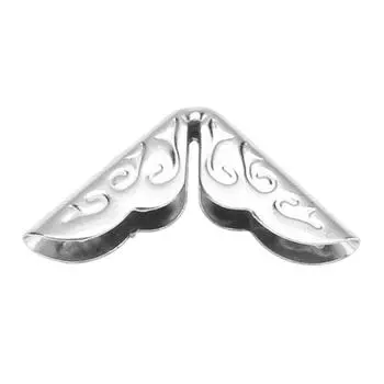 100 шт. Тон скрапбукинг альбомы защитные уголки картотека меню металлическая книга для скрапбукинга меню папки защитные уголки золотой