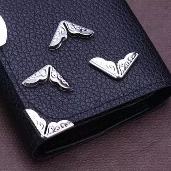 100 шт. Тоновые скрапбукинговые альбомы, защитные уголки, картотека, меню, металлические книги, декоративные уголки для папок, альбомов золотой