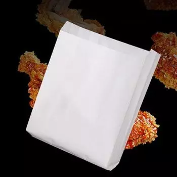 100 шт. удобные пищевые экологически чистые упаковочные пакеты для закусок, печенья, попкорна, конфет, бумажные кухонные принадлежности M белый