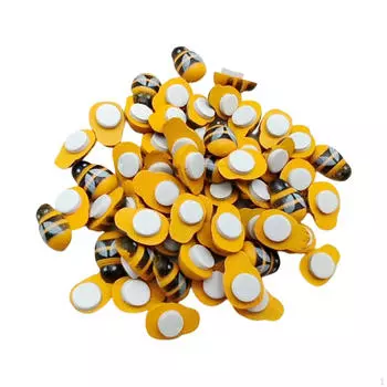 100 шт., украшения с плоской задней поверхностью, сделай сам, скрапбукинг, ремесла, пчелы, наклейки для поделок