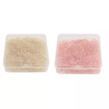 100 шт. Универсальные инновационные скрепки с милым дизайном из нержавеющей стали для бумаги Gold