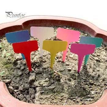 100 шт. универсальные острые наконечники однотонные дворовые колышки садовые напольные знаки садовые гаджеты белый