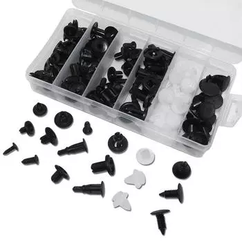 100 шт. универсальный комплект для гибридного автомобиля, комбинированные нейлоновые кнопки, универсальные крепления для бампера, насадки для воды, крышки для бутылок с водой, кнопки для козырька