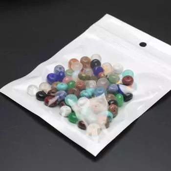 100 шт./упак. Бохо счеты в форме перфорированного натурального камня, кристалла агата, россыпью, для самостоятельного изготовления ювелирных изделий, ожерелий, браслетов, аксессуаров для ножных браслетов 58 мм 100Pcs/Pack-58mm разноцветный