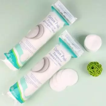 100 шт./упак., косметические ватные диски для макияжа лица, круглые мягкие очищающие ватные диски для снятия лака для макияжа 100pcs