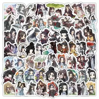 100 шт./упак. Mo Dao Zu Shi аниме наклейки DIY наклейки наклейки для ноутбука, багажа, скейтборда, телефона, игрушки