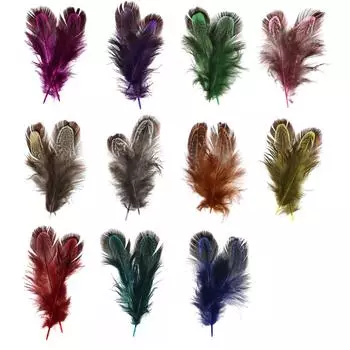 100 шт./упак., муха, связывающая патридж, куриное перо, ручейник, крыло мокрой мушки, тенкара, тройной крючок, материал для приманки зелёный